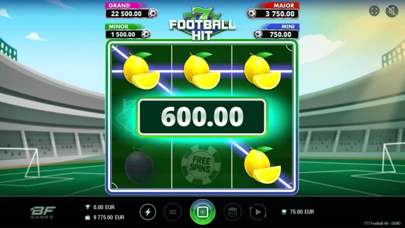 777 Football Hit - win on the reels